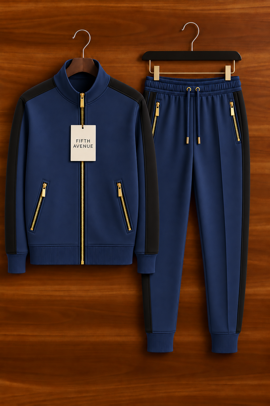 Mens Jacket and Pants Set FAMJAPNS209 - Navy Blue