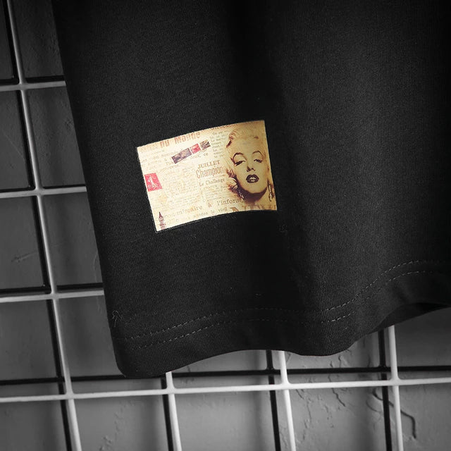 Mens Premium Cotton Printed T-Shirt - MPRIN76 - Black