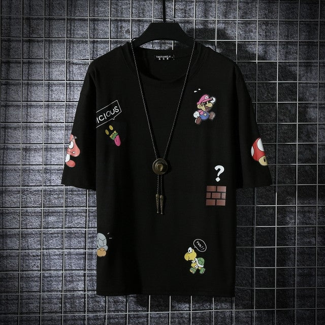 Mens Premium Cotton Printed T-Shirt - MPRIN85 - Black
