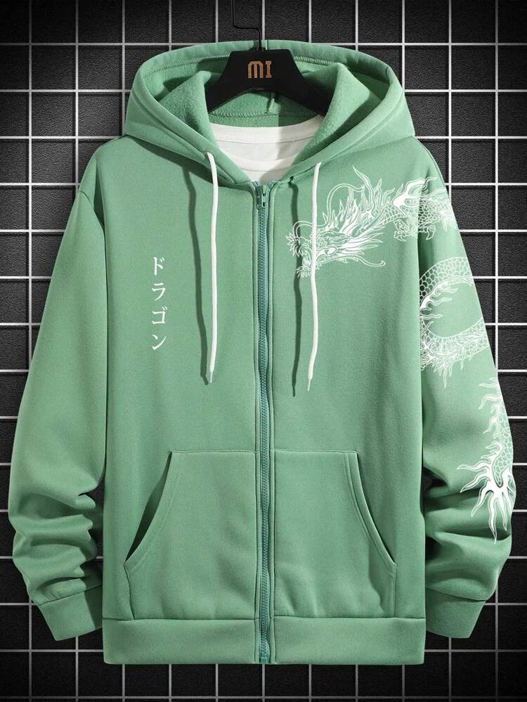 Fifth Avenue Printed Hoodie MIFT322 - Mint Green