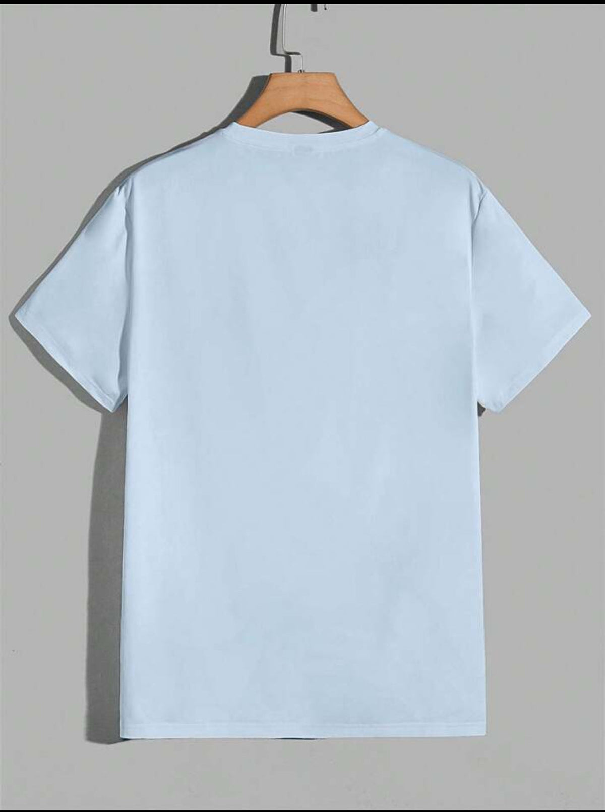 Mens Sticker Printed T-Shirt MMSPS201 - Light Blue