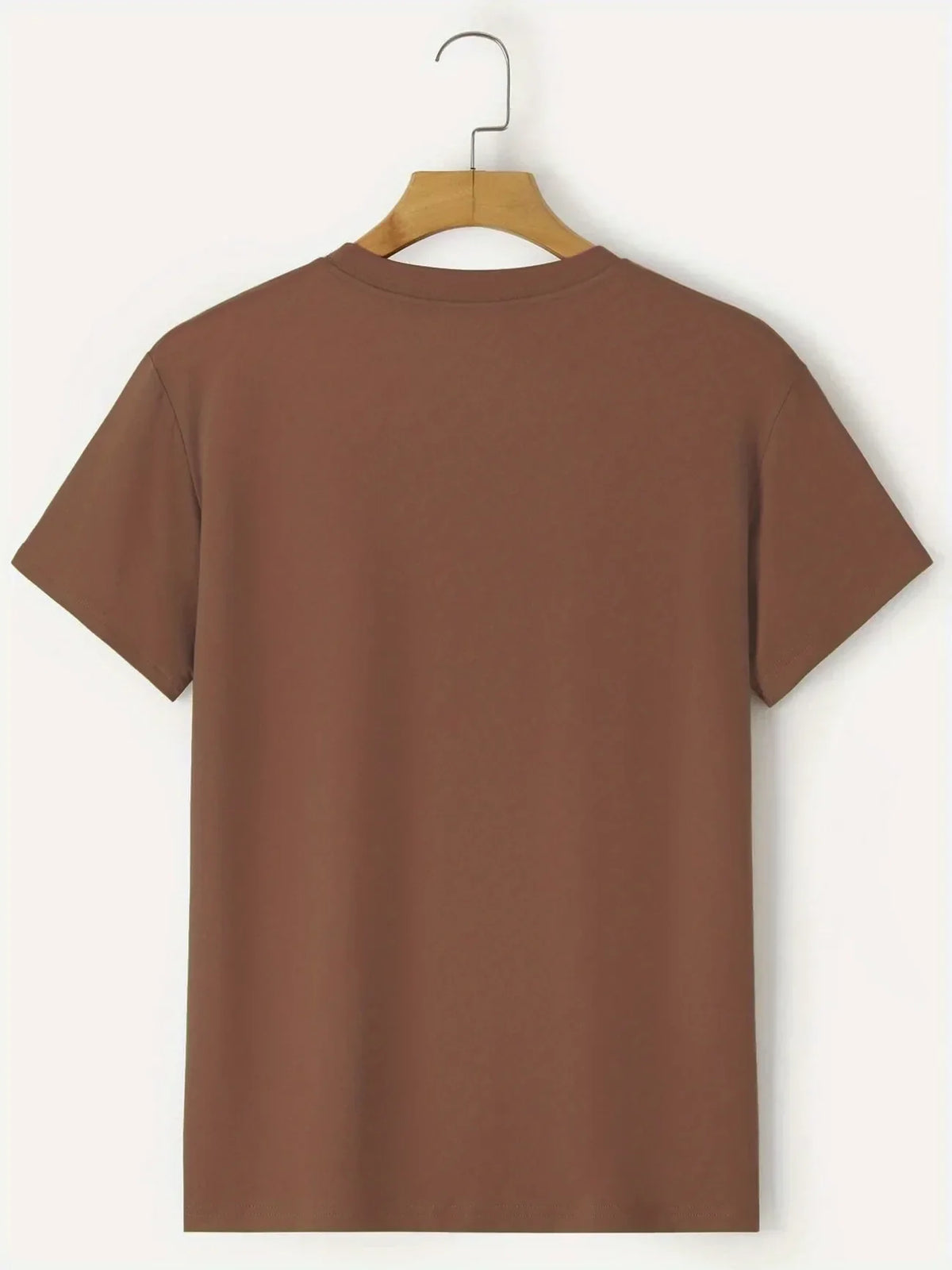 Mens Sticker Printed T-Shirt MMSPS73 - Brown