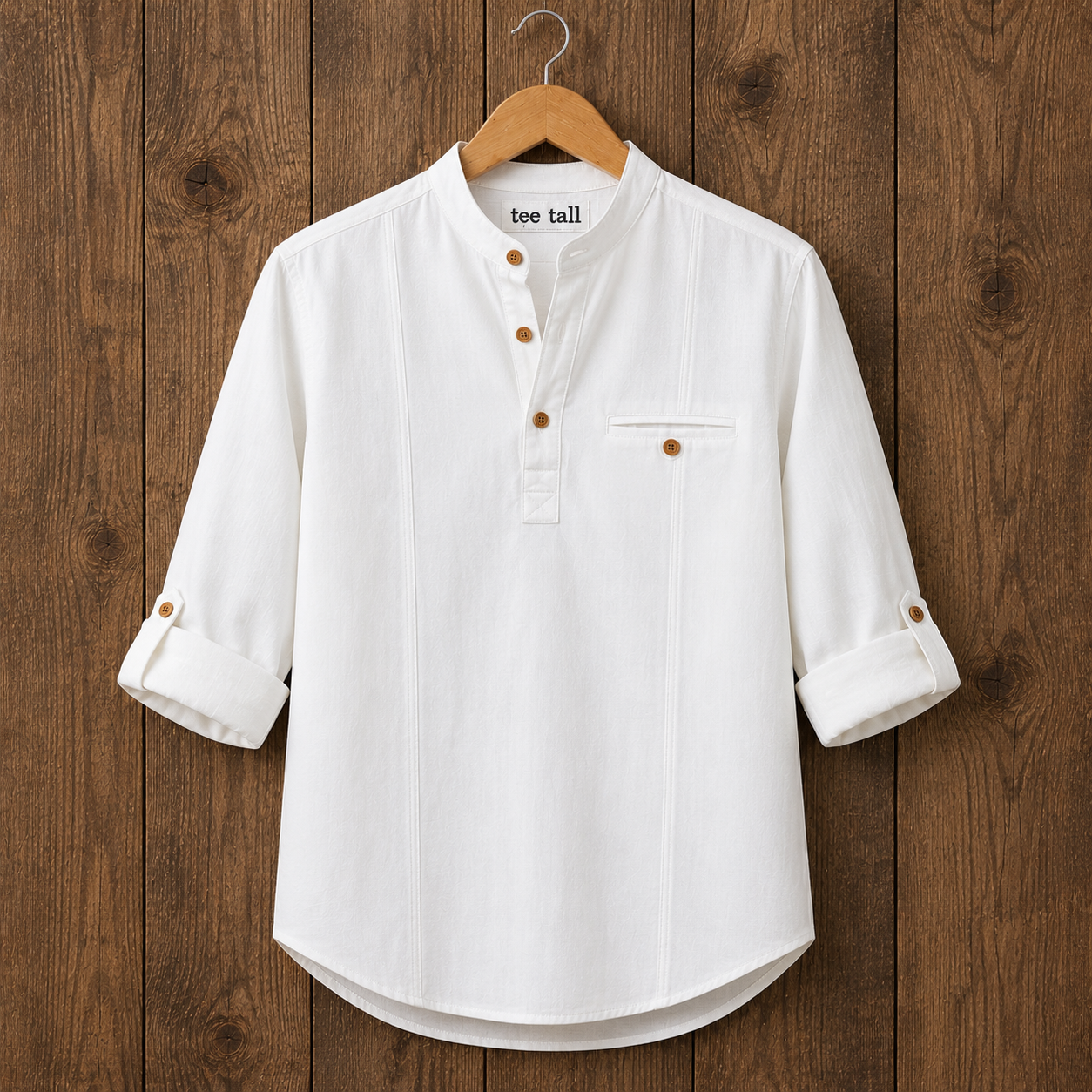 Mens Cotton Full Sleeve Shirt TTMSK110 - White
