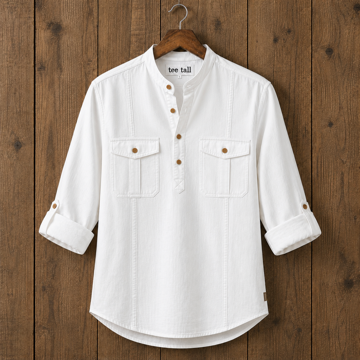 Mens Cotton Full Sleeve Shirt TTMSK119 - White