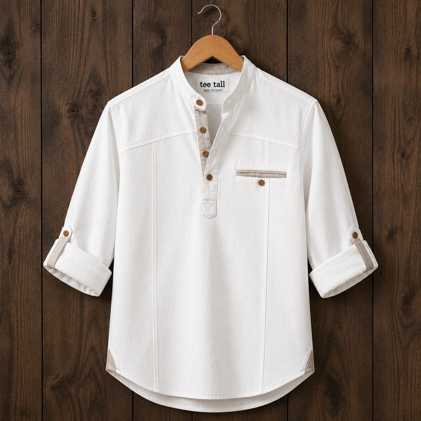 Mens Cotton Full Sleeve Shirt TTMSK131 - White