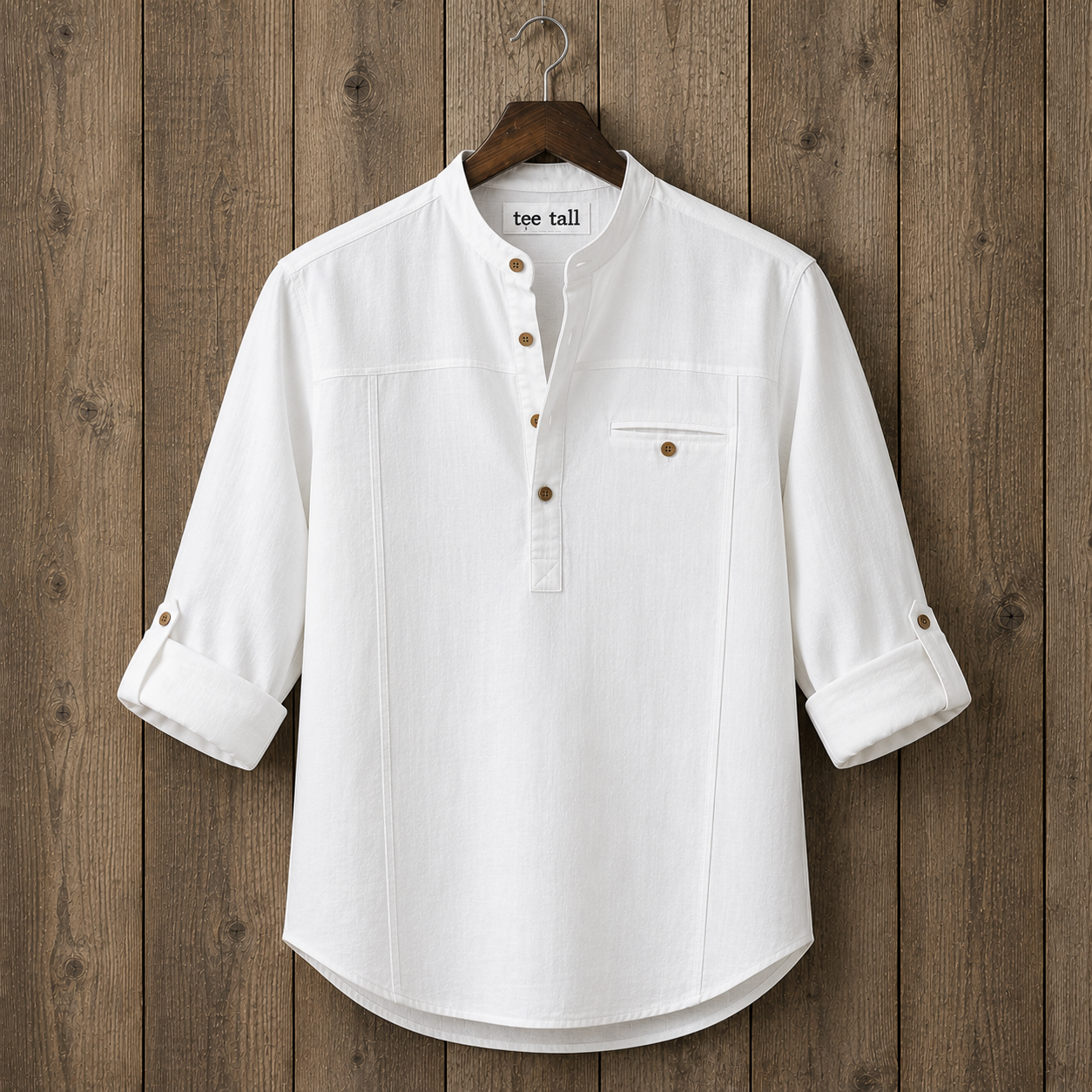 Mens Cotton Full Sleeve Shirt TTMSK112 - White