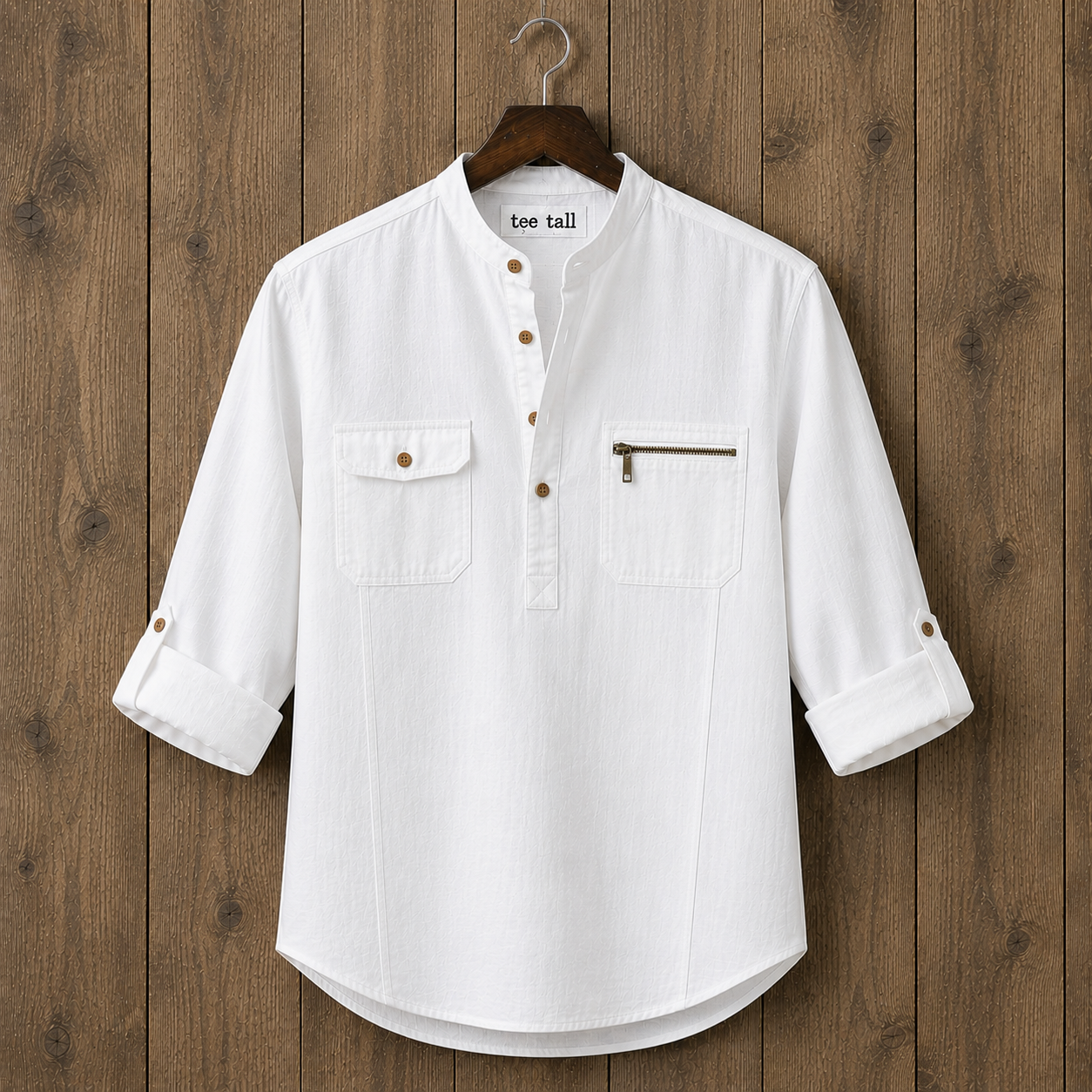 Mens Cotton Full Sleeve Shirt TTMSK120 - White