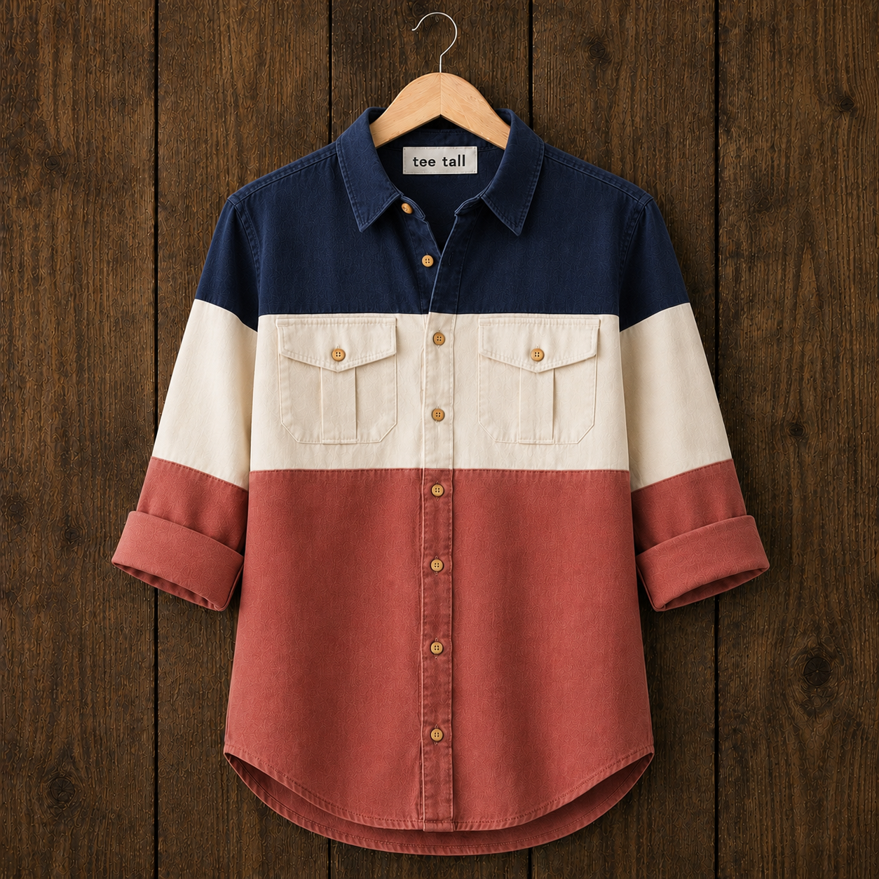 Mens Button Up Cotton Full Sleeve Shirt TTMBUS429 - Multi Color