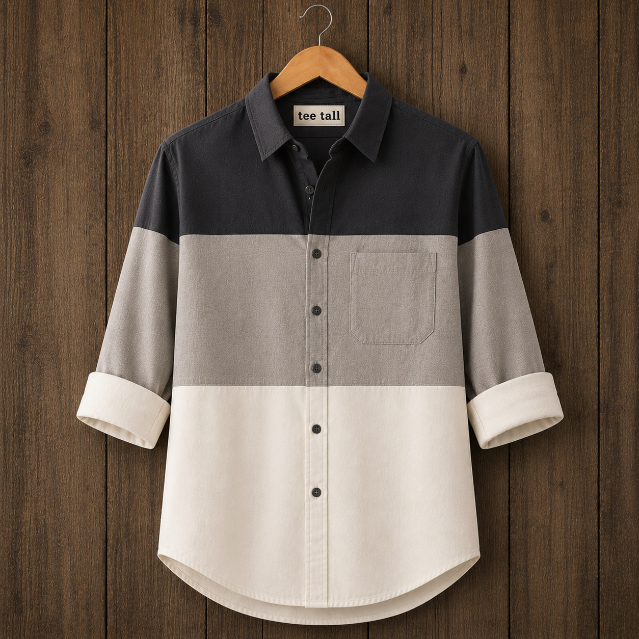Mens Button Up Cotton Full Sleeve Shirt TTMBUS468 - Multi Color