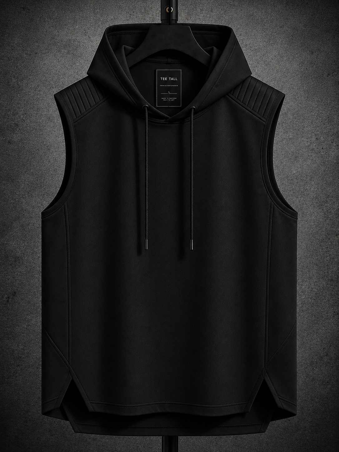 Mens Cotton Hooded Sleeveless T-Shirt CHST7