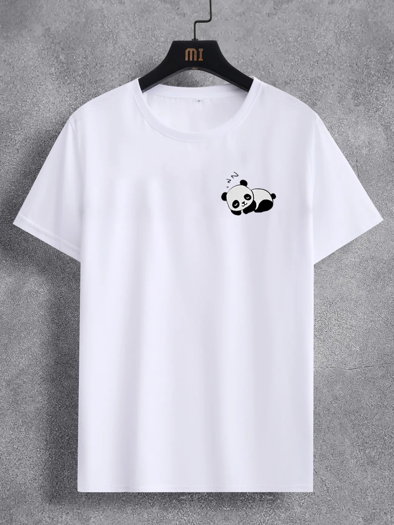 Mens Cotton Sticker Printed T-Shirt TTMPS92 - White