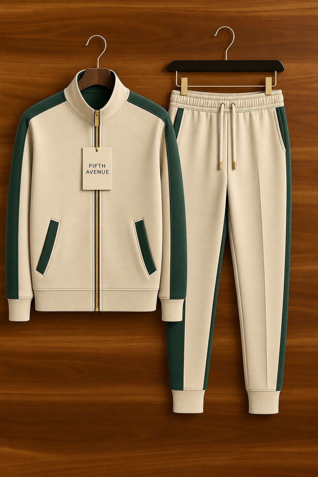 Mens Jacket and Pants Set FAMJAPNS202 - Cream