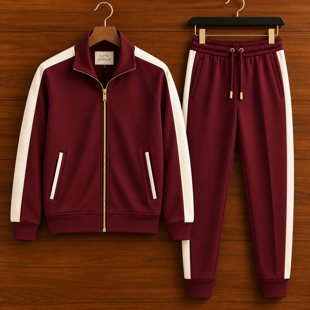 Mens Jacket and Pants Set FAMJAPNS205 - Maroon
