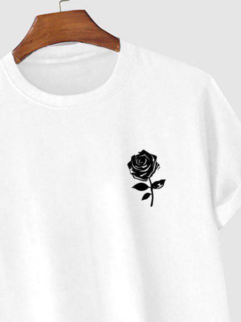 Mens Premium Cotton Printed T-Shirt - GRMPR43 - White