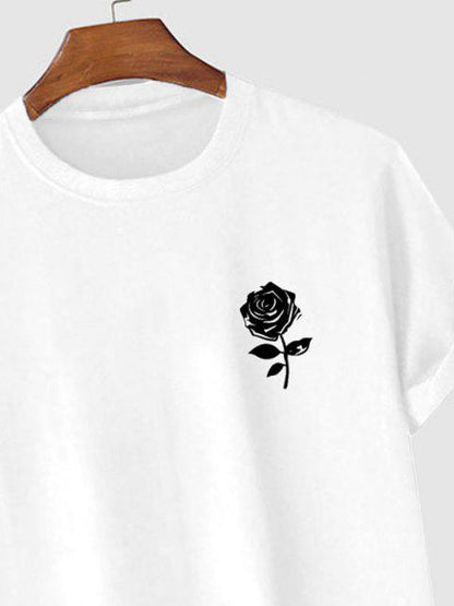 Mens Premium Cotton Printed T-Shirt - GRMPR43 - White