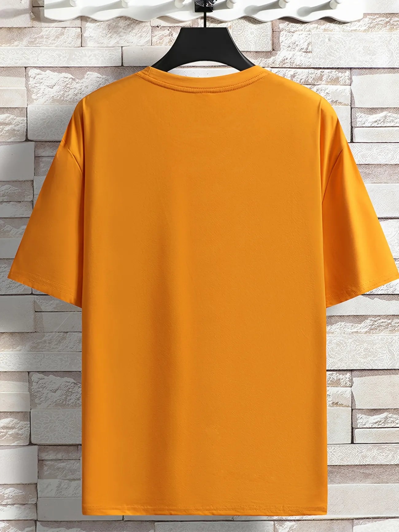 Mens Sticker Printed T-Shirt MMSPS76 - Orange