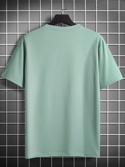 Mens Cotton Sticker Printed T-Shirt TTMPS79 - Mint Green