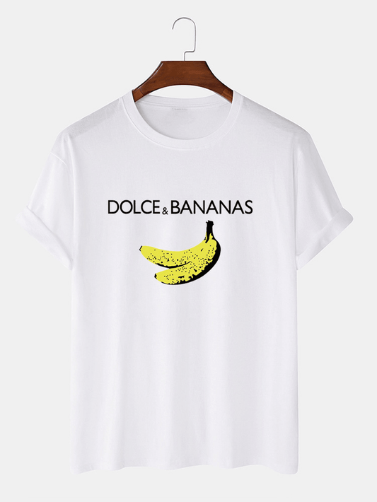 Mens Cotton Sticker Printed T-Shirt TTMPS33 - White