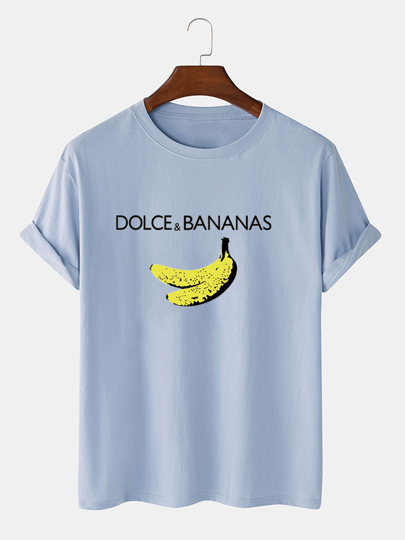 Mens Cotton Sticker Printed T-Shirt TTMPS33 - Light Blue