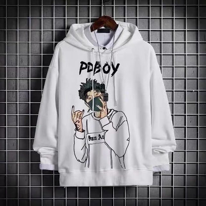 Mens Printed APL Hoodie GRMPR29 - White