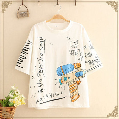 Mens Premium Cotton Printed T-Shirt - MPRIN50 - White