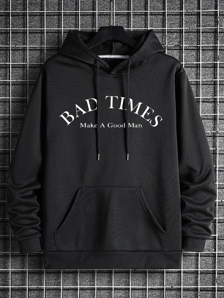 Fifth Avenue Printed Hoodie MIFT314 - Black