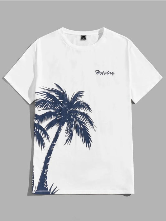 Nine Zero Stickers Printed NZMT13 T-Shirt - White