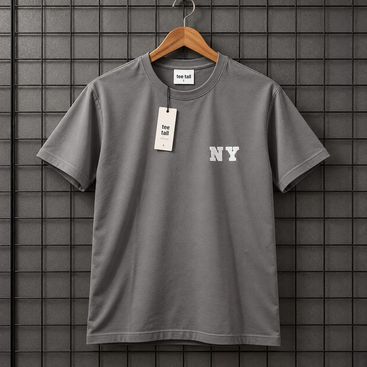 Nine Zero Stickers Printed NZMT33 T-Shirt - Grey