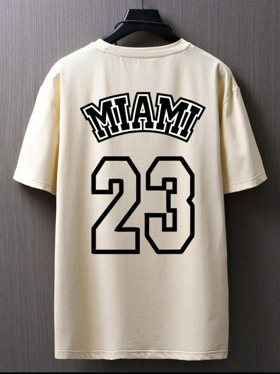 Nine Zero Stickers Printed NZMT5 T-Shirt - Cream