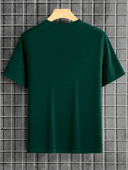 Mens Cotton Sticker Printed T-Shirt TTMPS136 - Green