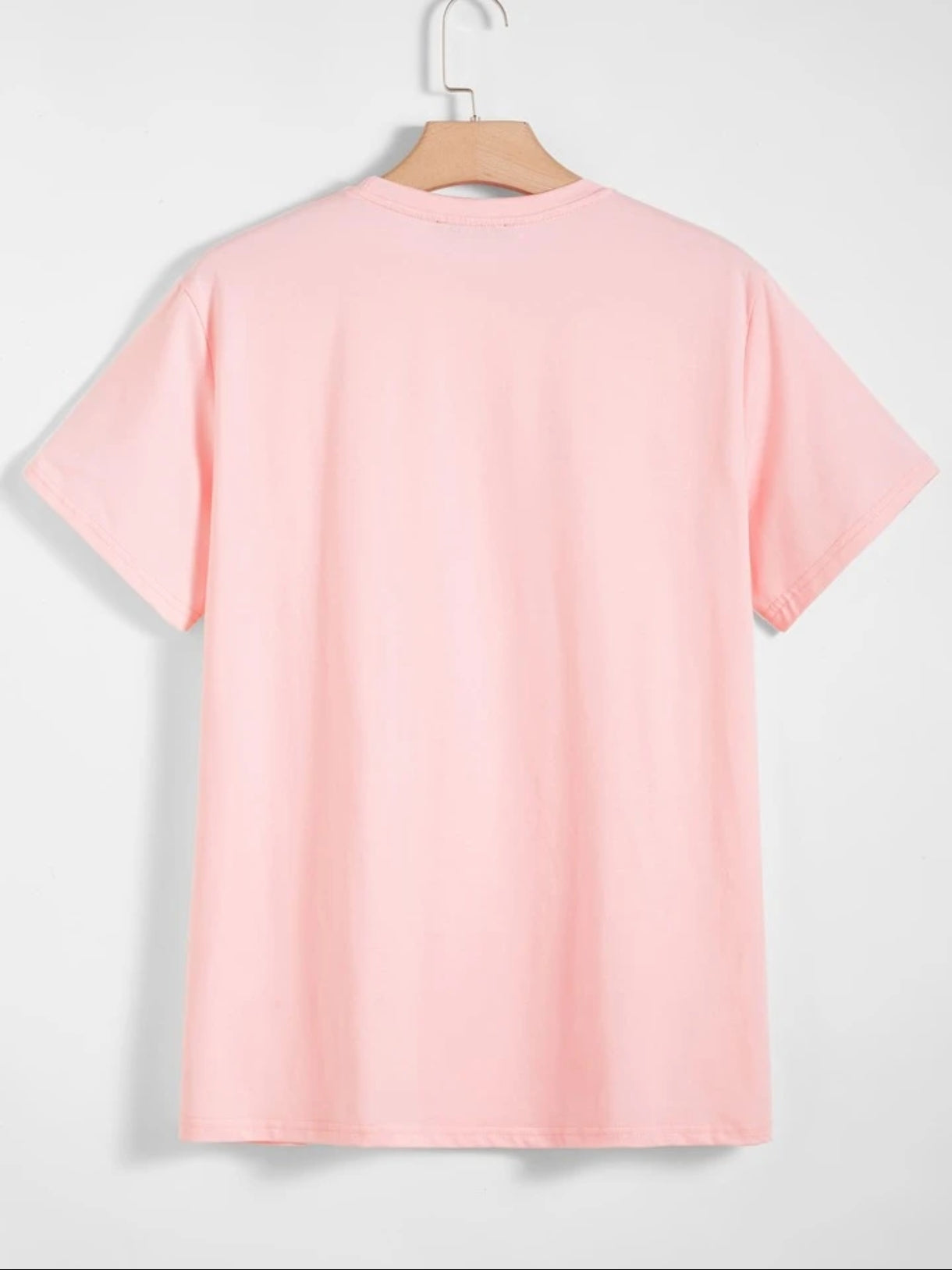 Mens Cotton Sticker Printed T-Shirt TTMPS147 - Pink