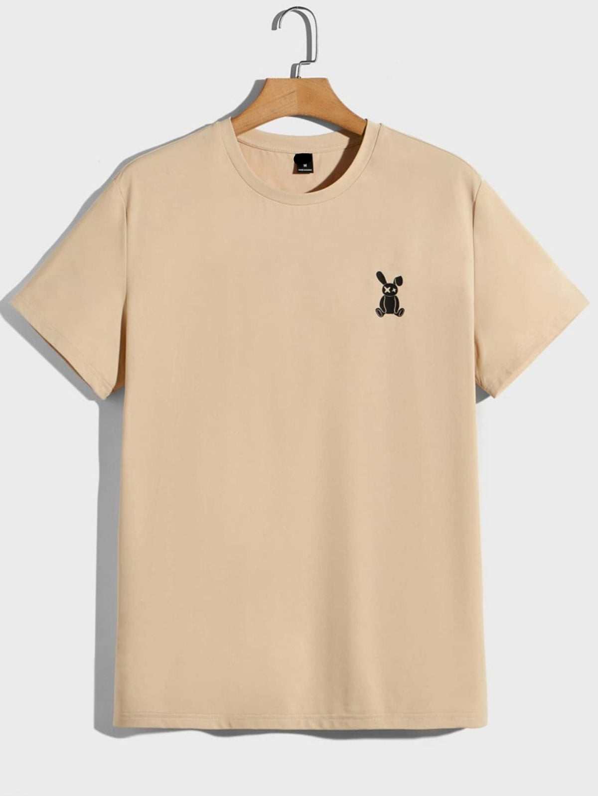 Mens Sticker Printed T-Shirt MMSPS201 - Cream