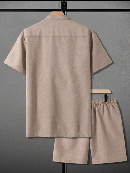 Mens Viscose Shorts + Shirt Set - TTVMS11 - Low Cost Edition