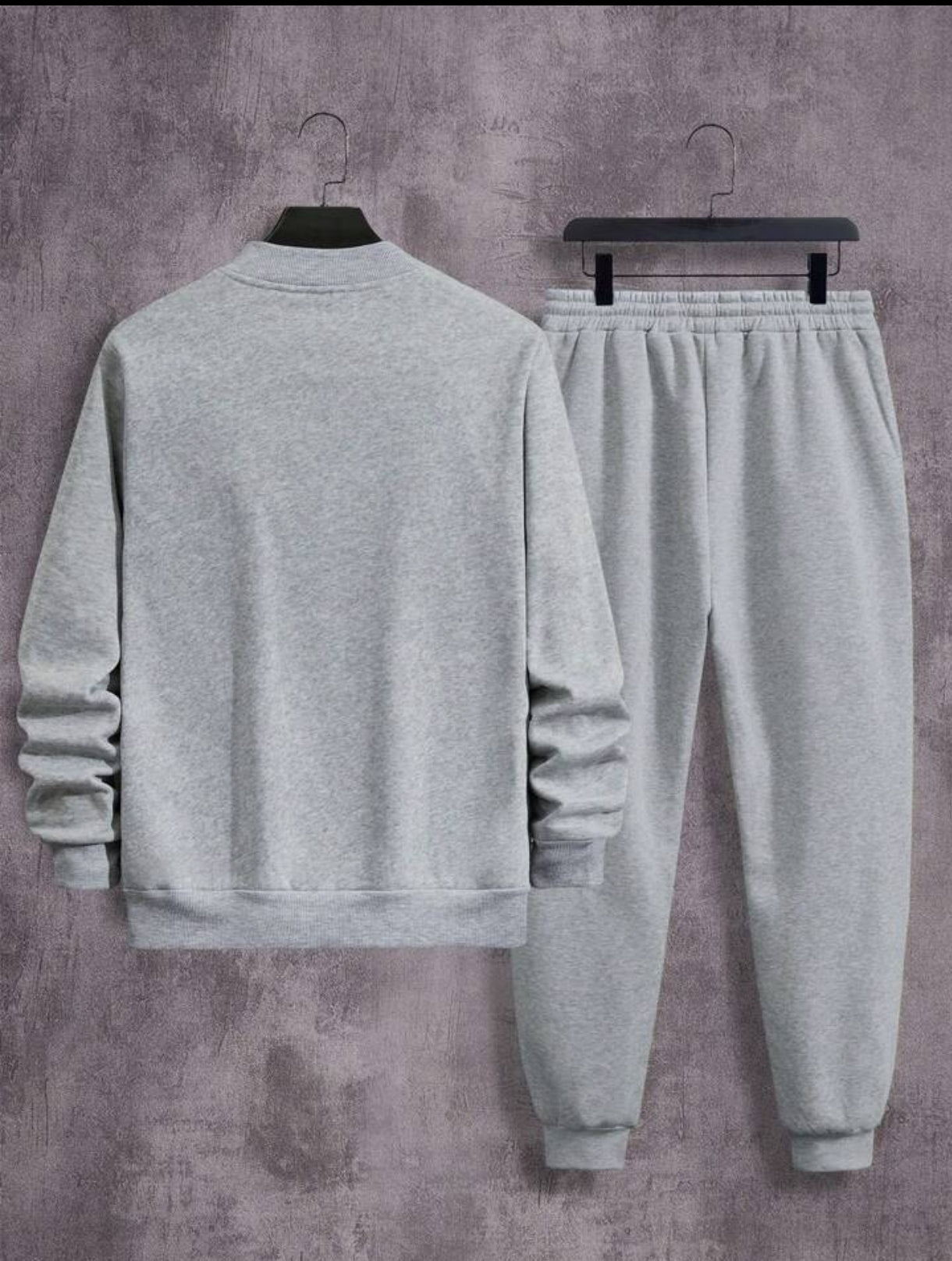 Mens Plain Bomber Jacket and Pants Set by Tee Tall - MPBOZJSET1 - Grey