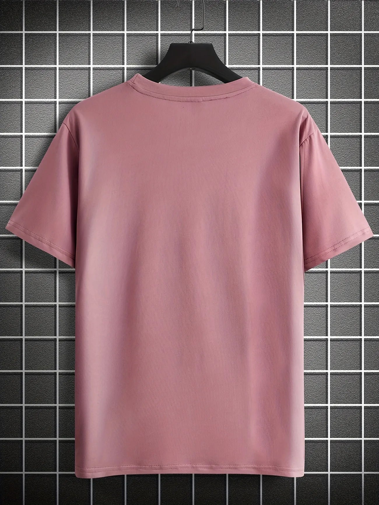 Mens Cotton Sticker Printed T-Shirt TTMPS97 - Pink