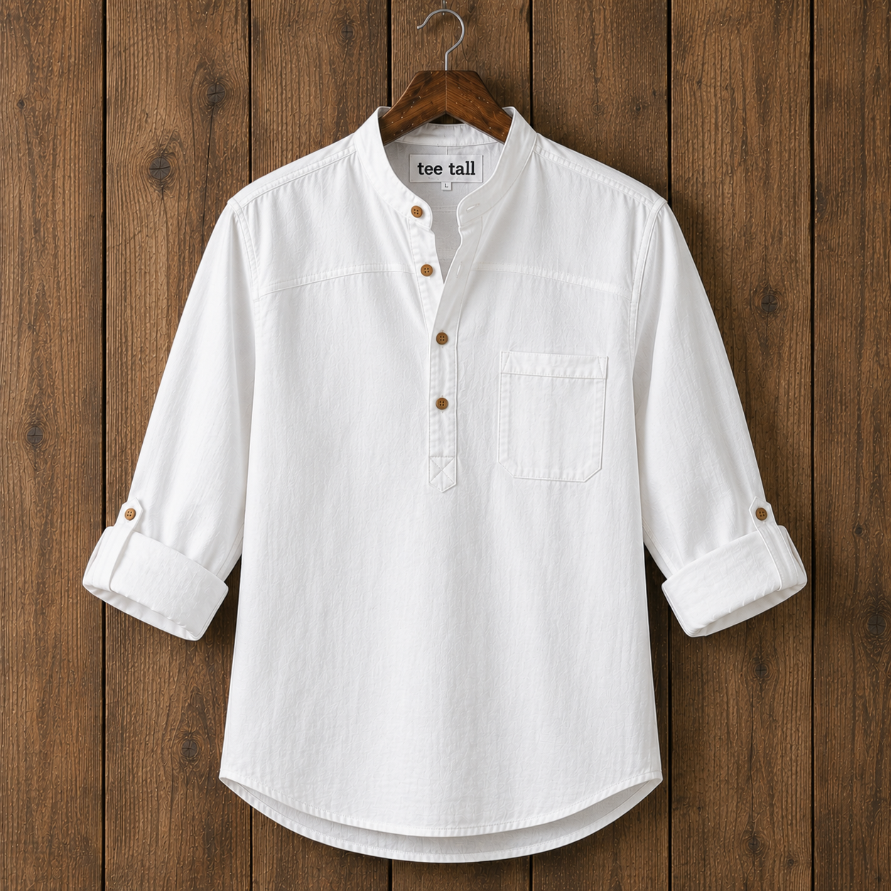 Mens  Cotton Full Sleeve Shirt TTMSK124 - White