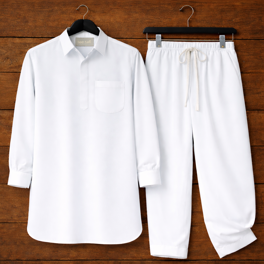 Mens Stitched Shalwar Kameez Set TTMSHKA1 - White