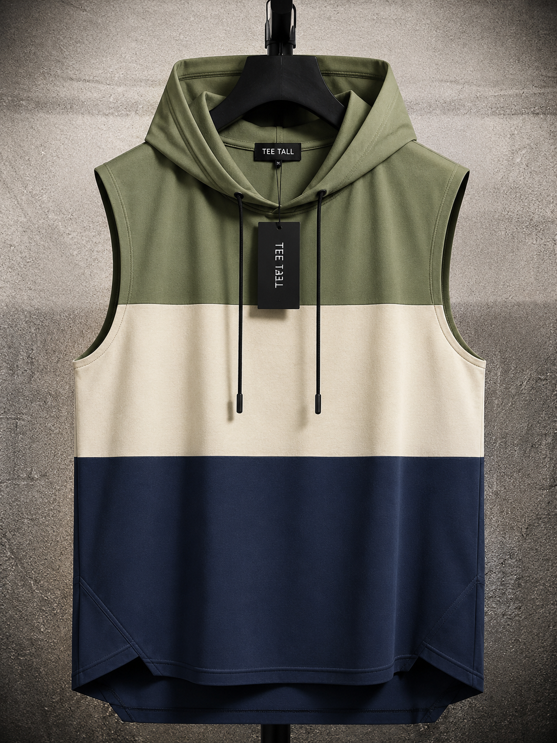 Mens Cotton Hooded Sleeveless T-Shirt CHST2