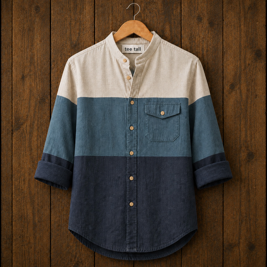 Mens Button Up Cotton Full Sleeve Shirt TTMBUS384 - Multi Color