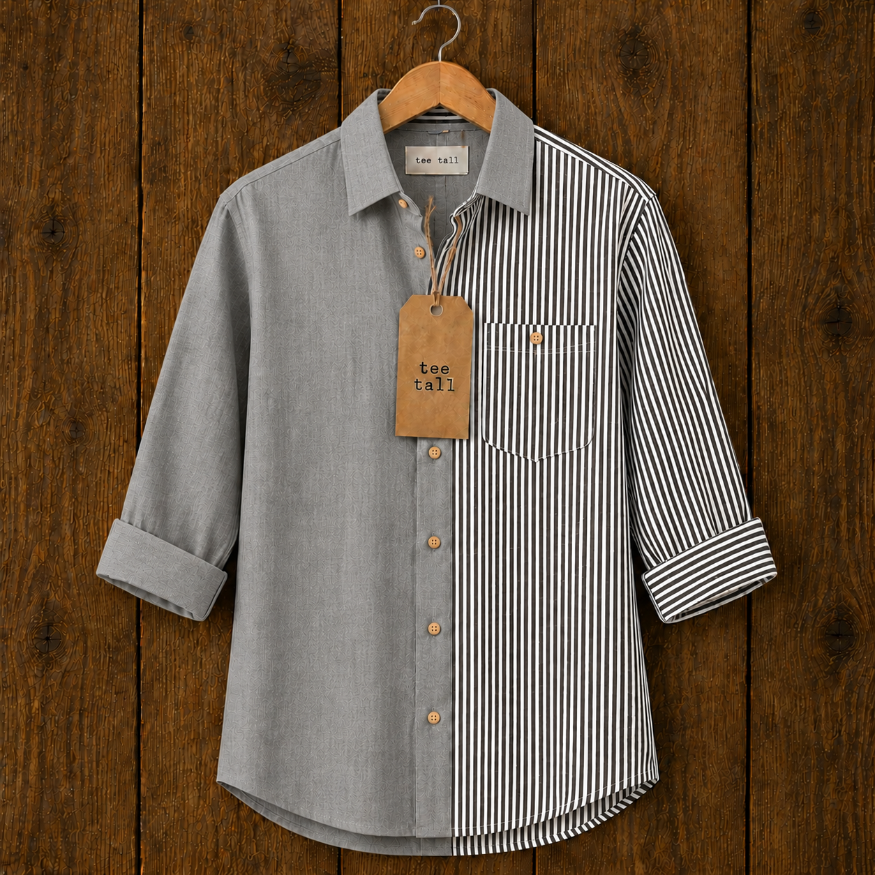 Mens Button Up Cotton Full Sleeve Shirt TTMBUS401 - Multi Color