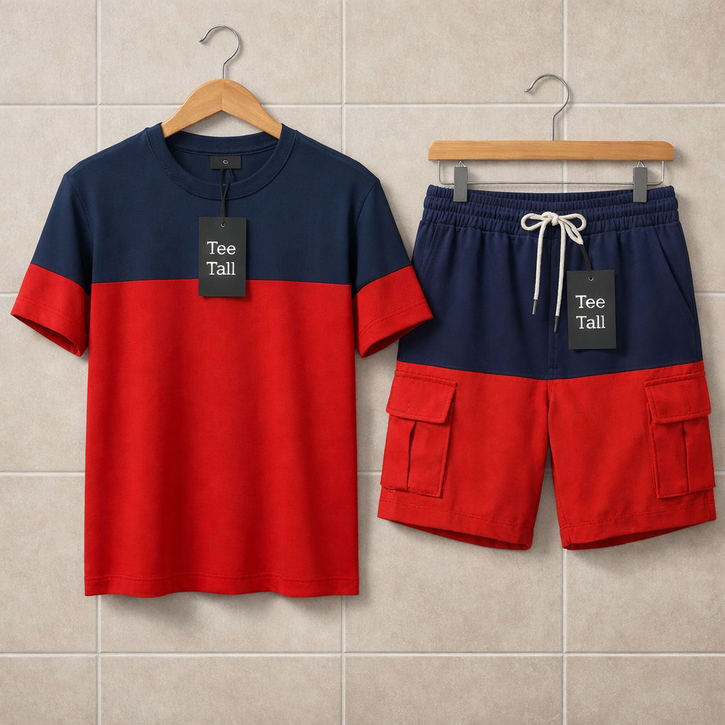 Mens Shorts + T-Shirt Set by Tee Tall - TTMSSUMS5