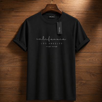 Mens Cotton Sticker Printed T-Shirt TTMPS7 - Black