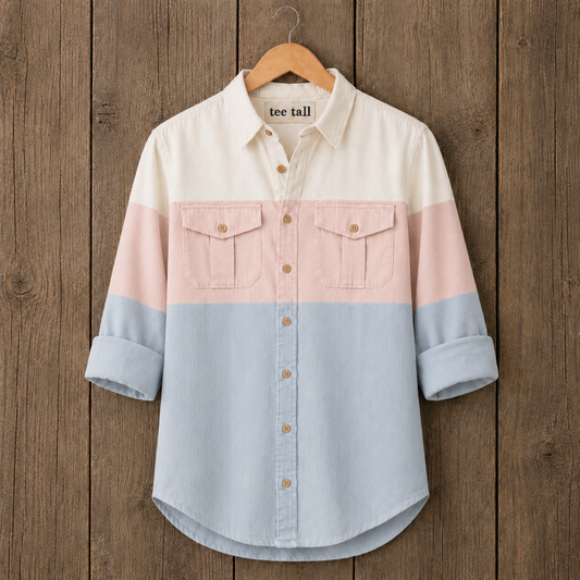 Mens Button Up Cotton Full Sleeve Shirt TTMBUS479 - Multi Color