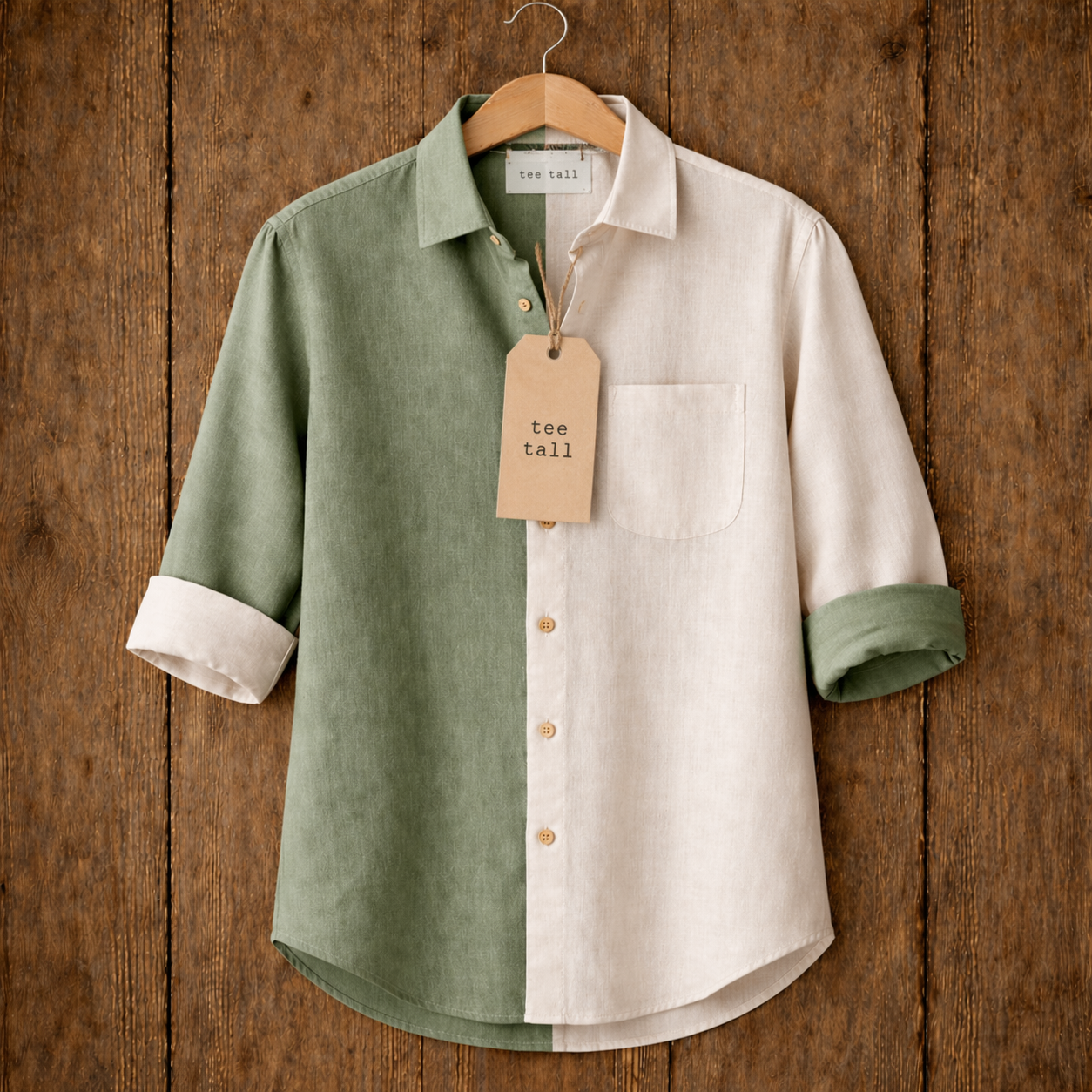Mens Button Up Cotton Full Sleeve Shirt TTMBUS274 - Multi Color