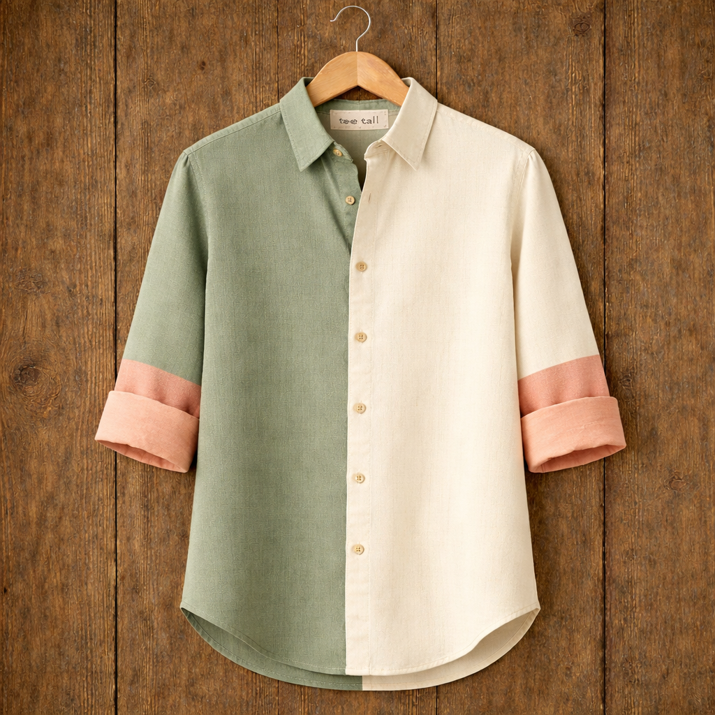 Mens Button Up Cotton Full Sleeve Shirt TTMBUS262 - Multi Color