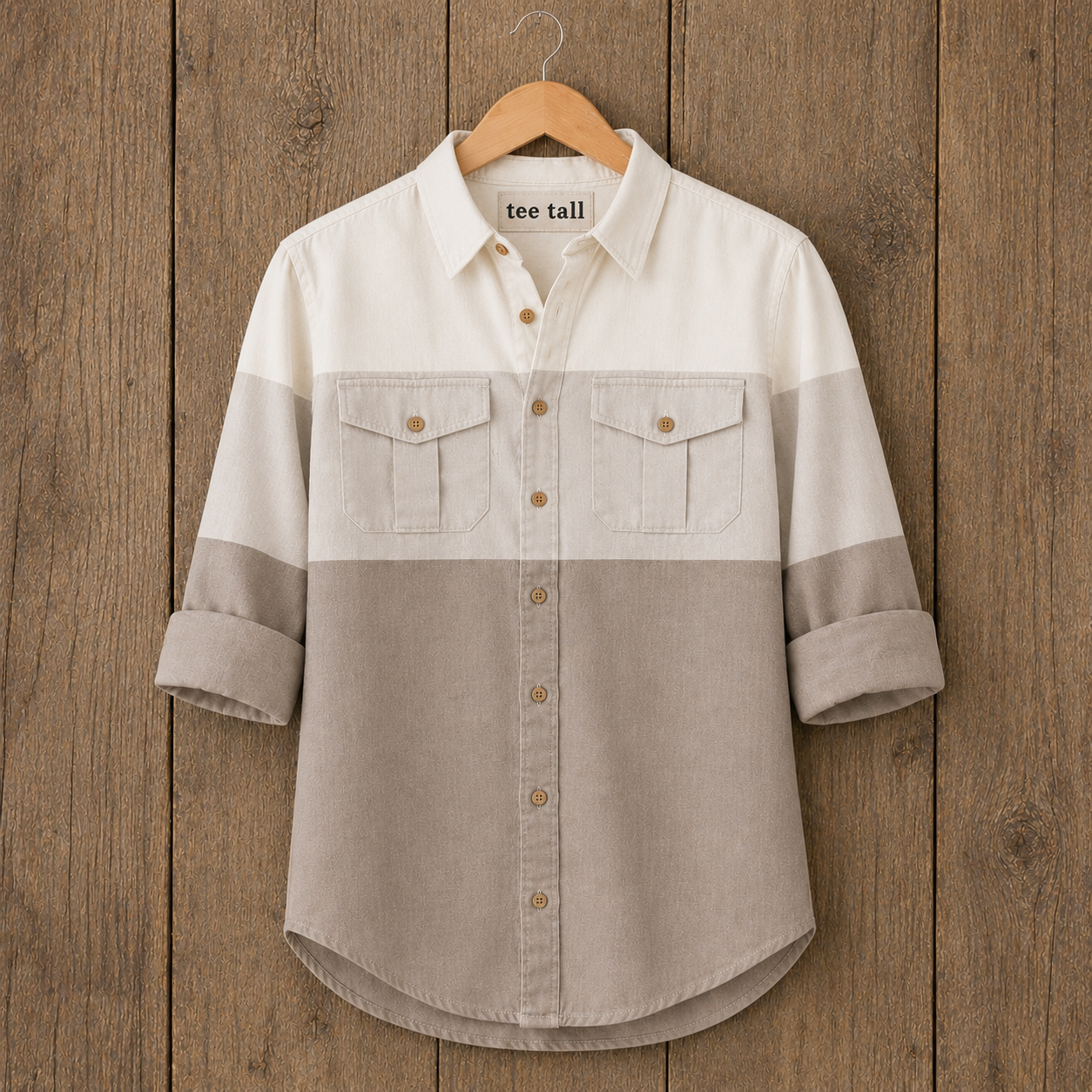 Mens Button Up Cotton Full Sleeve Shirt TTMBUS393 - Multi Color