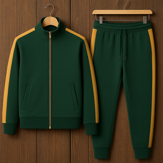 Mens Jacket and Pants Set FAMJAPNS38 - Green