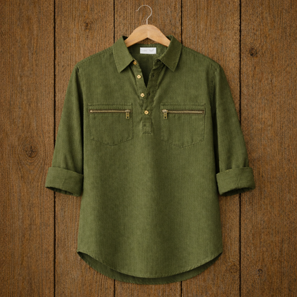 Mens Cotton Full Sleeve Shirt TTMSK85 - Green