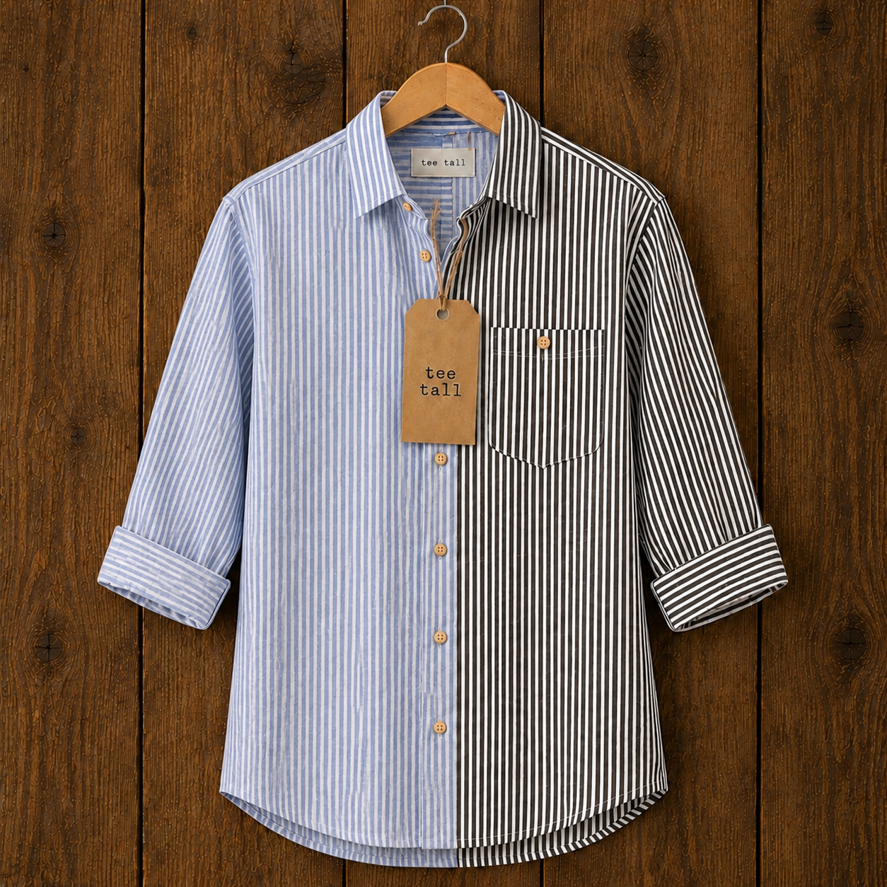Mens Button Up Cotton Full Sleeve Shirt TTMBUS430 - Multi Color