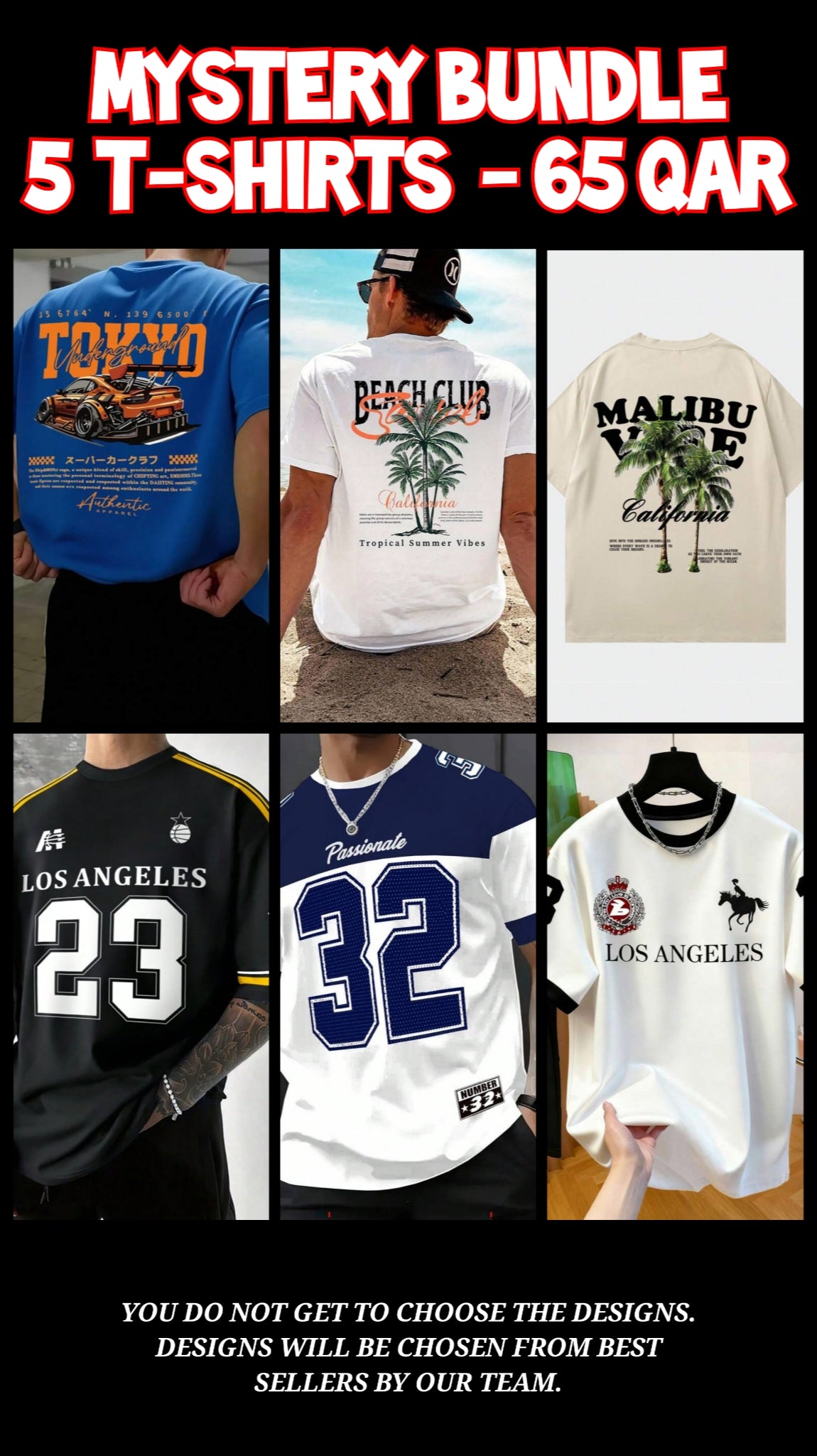 Mens Summer Mystery 5 T-Shirt Pack MYST15